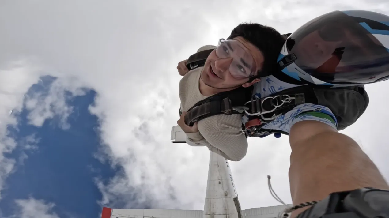 Sky diving
